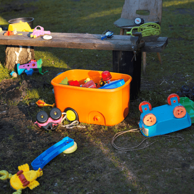 toys on lawn 
